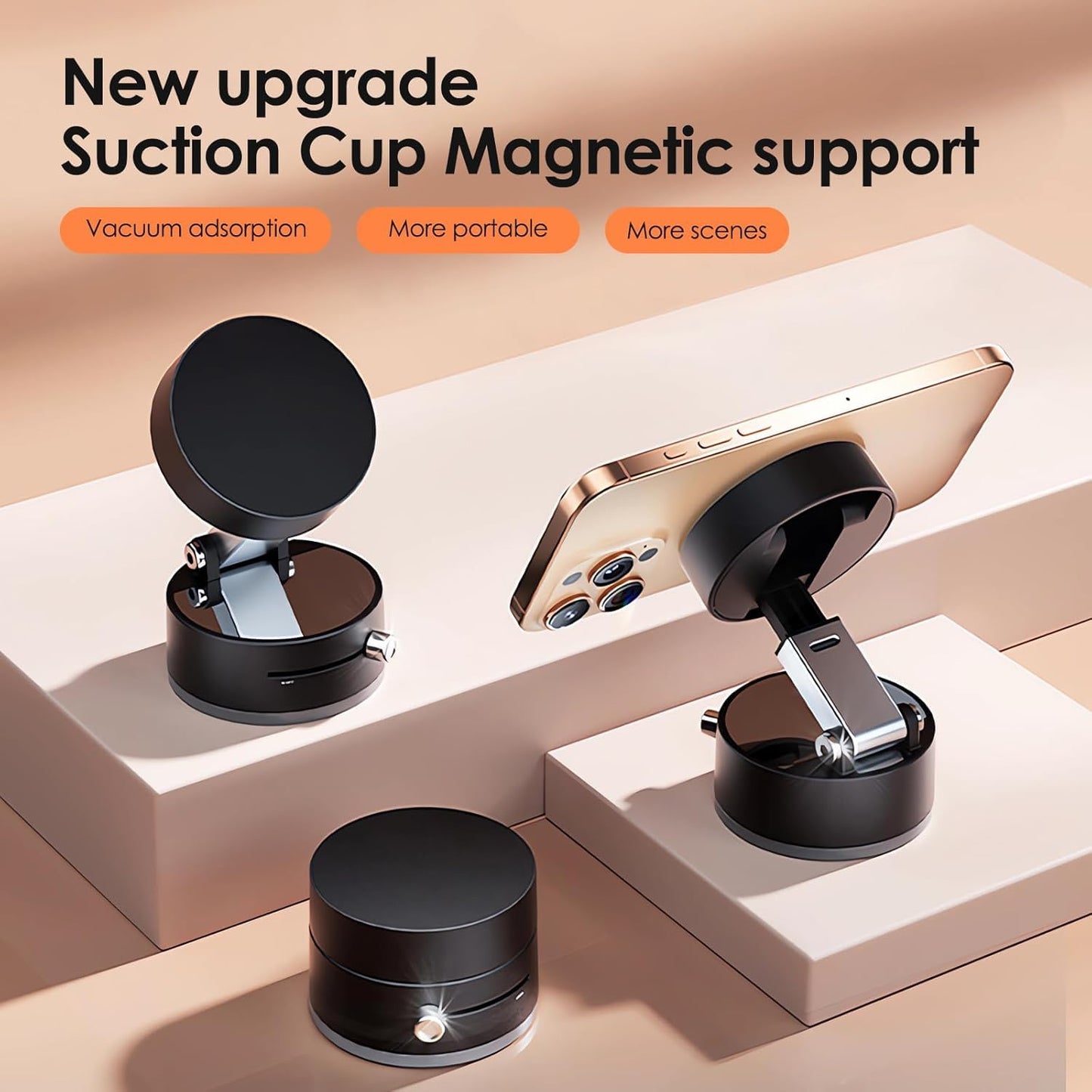 Clampix™ Vacuum Magnetic Suction Phone Holder