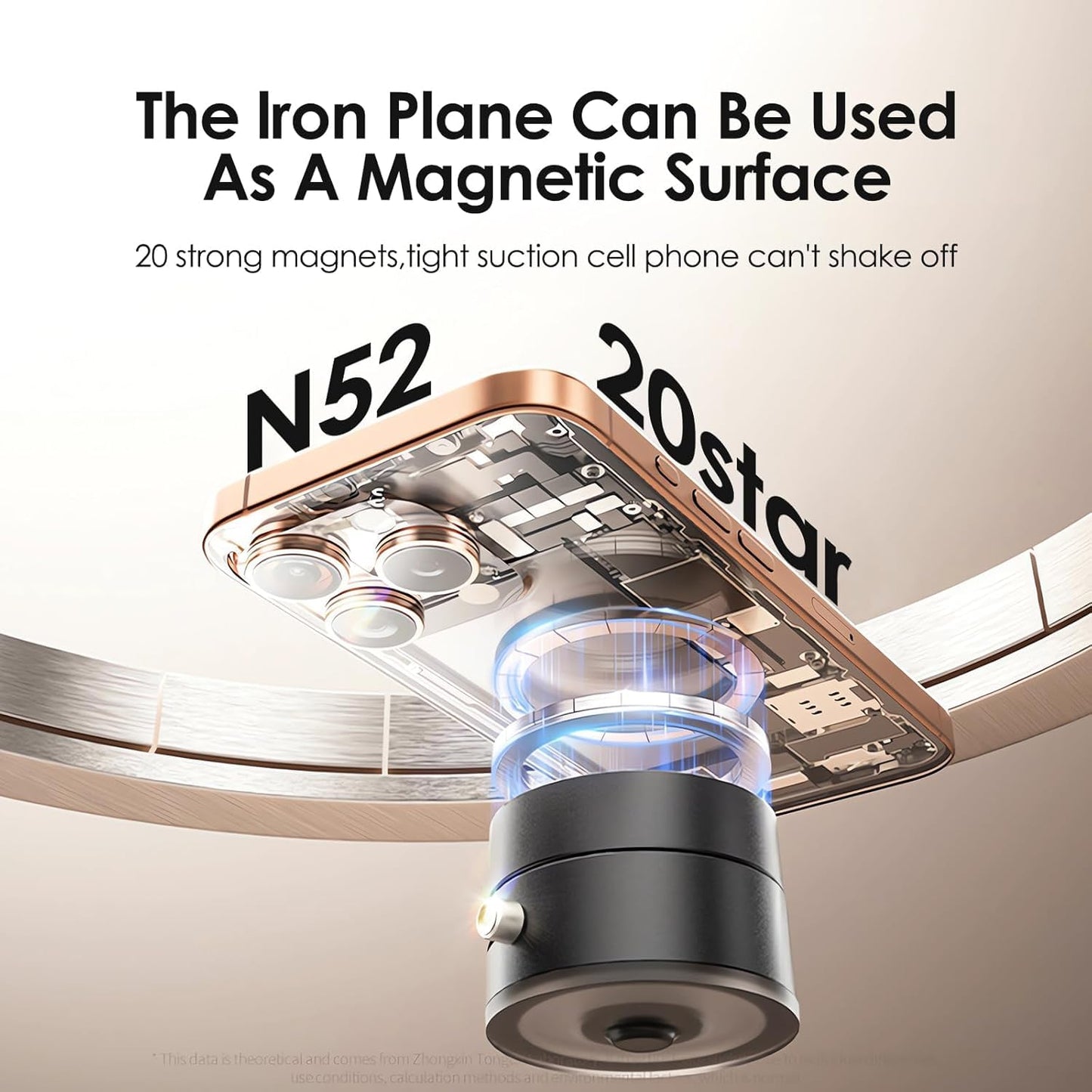 Clampix™ Vacuum Magnetic Suction Phone Holder